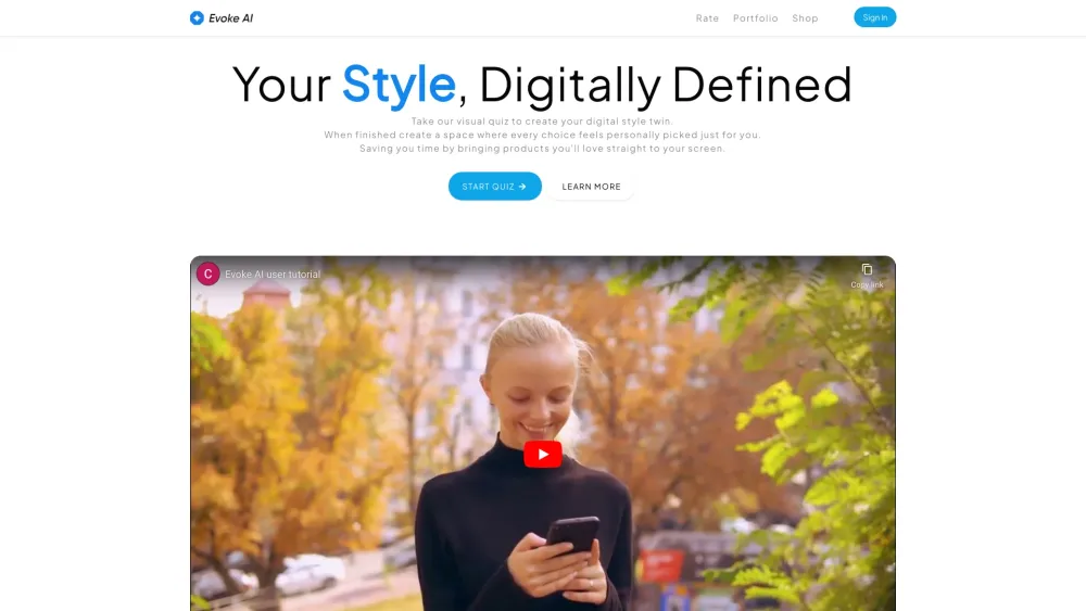 A website screenshot