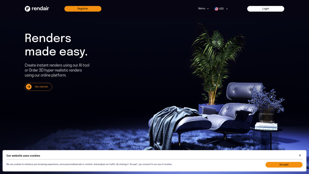 R website screenshot