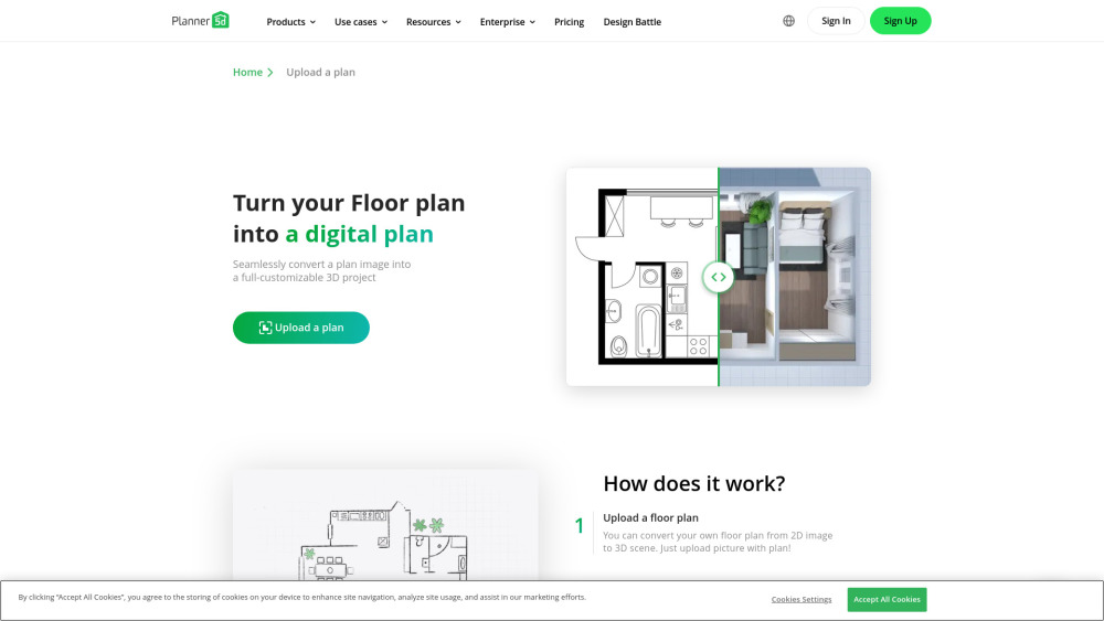 Planner 5D website screenshot