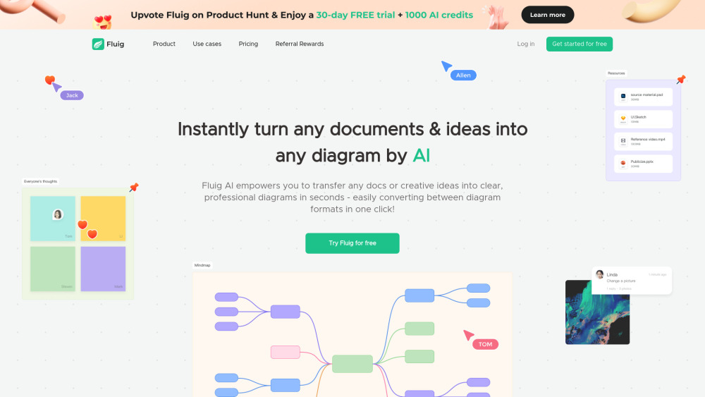 Fluig Ai website screenshot
