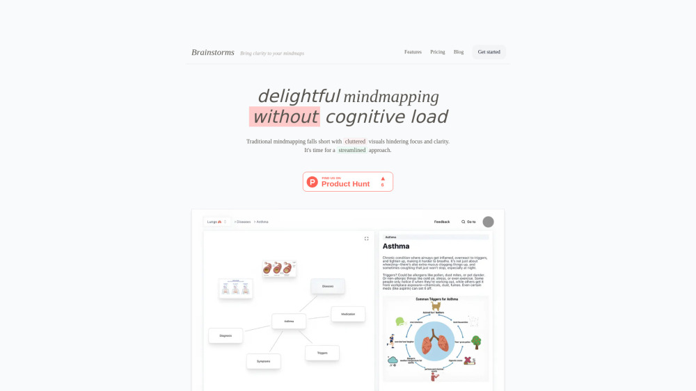 Brainstorms website screenshot
