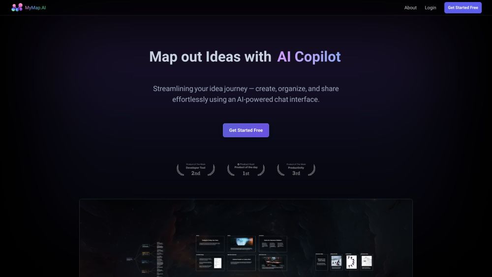 Mymap Ai website screenshot