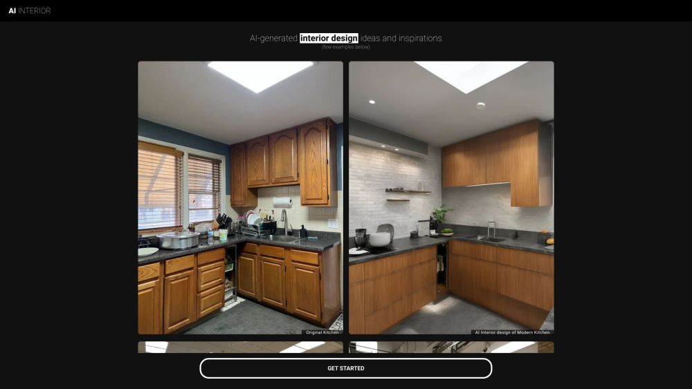 Ai Interior website screenshot