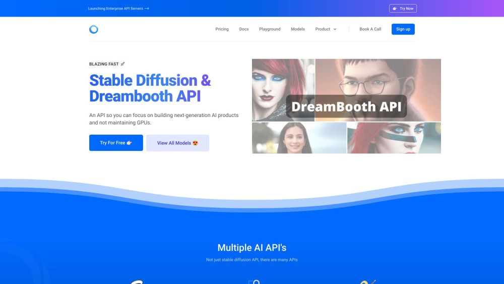 Stablediffusion Api website screenshot