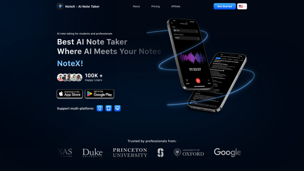 N website screenshot