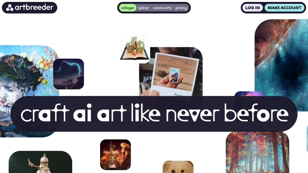 Artbreeder website screenshot