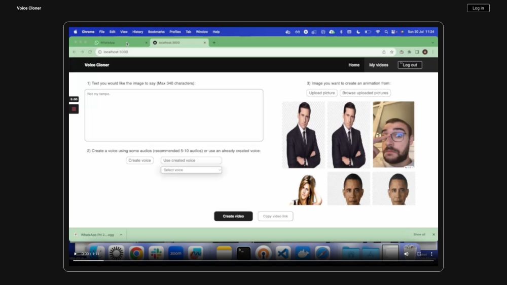 Person Cloner website screenshot