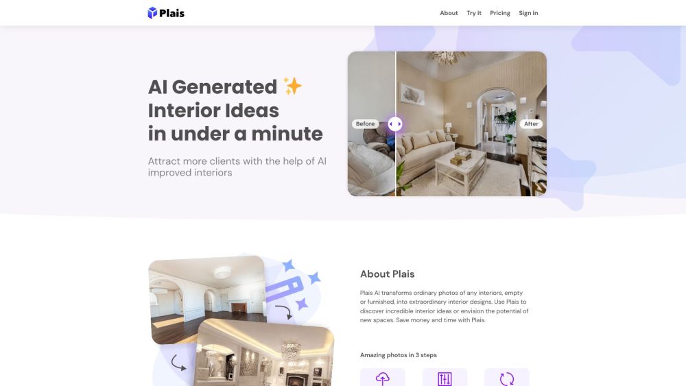 P website screenshot