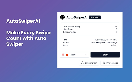 Autoswiperai website screenshot