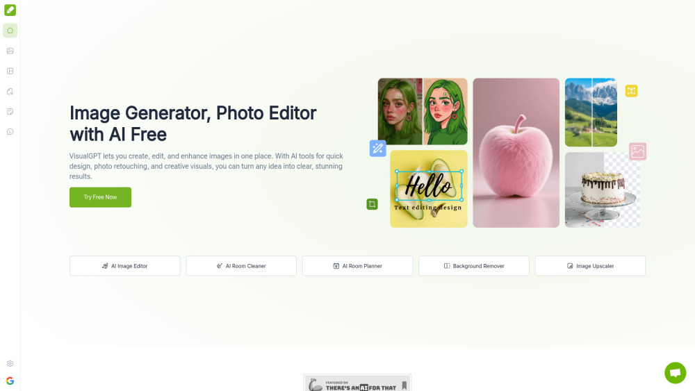 Visualgpt website screenshot
