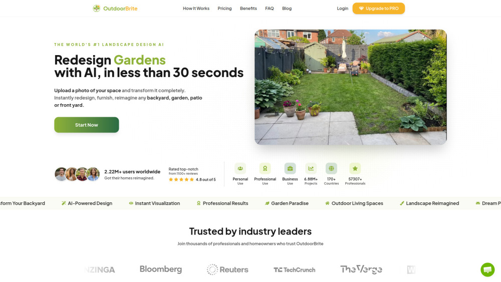 Outdoorbrite website screenshot