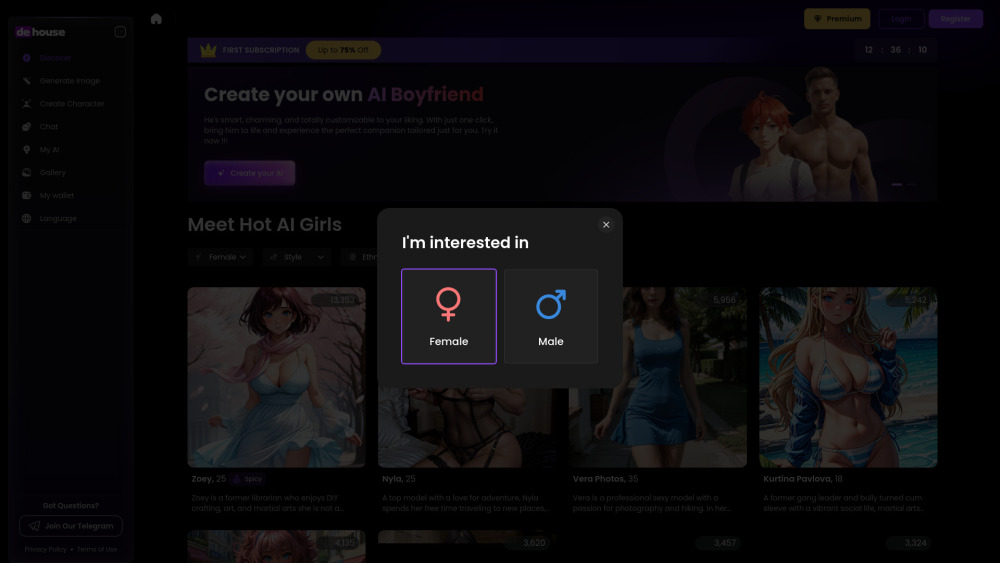Dehouse Ai website screenshot