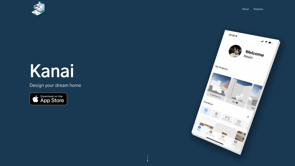 Kanai website screenshot