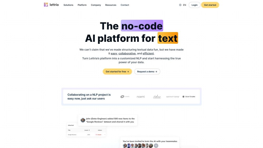L website screenshot