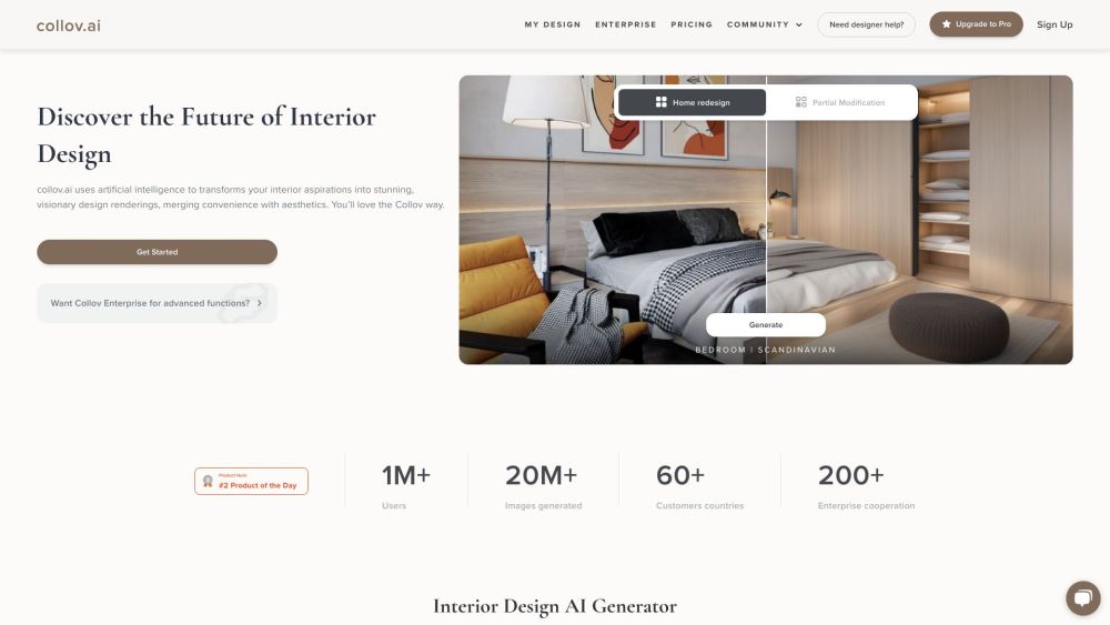 Collov Ai website screenshot