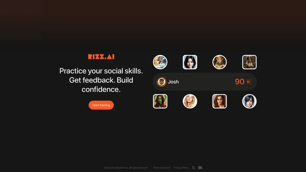 Build Social Skills With Ai Voice Dates website screenshot