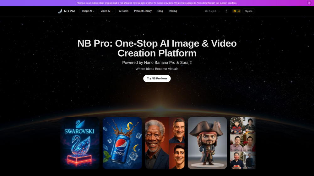 Nbpro Io website screenshot