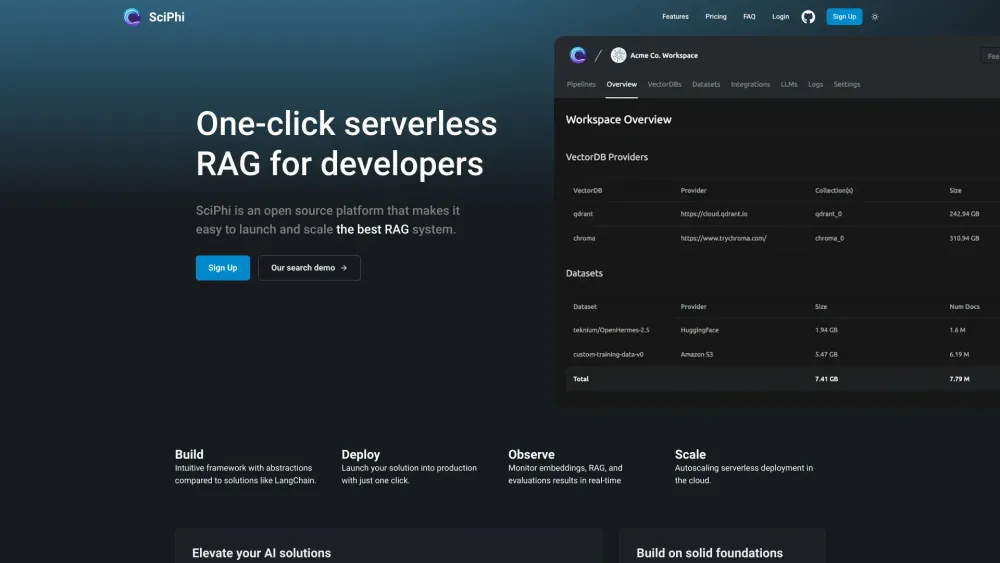 Sciphi website screenshot