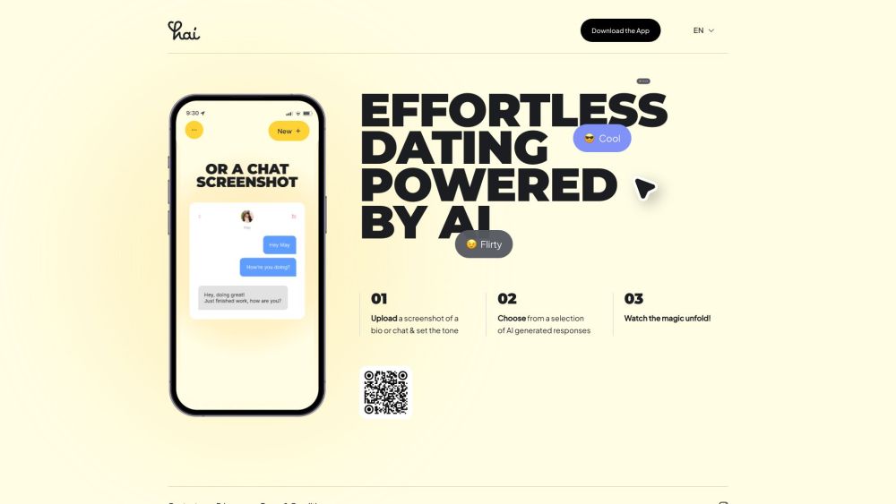 Hai website screenshot