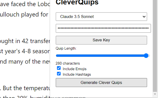 Cleverquips website screenshot