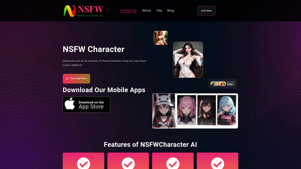H website screenshot