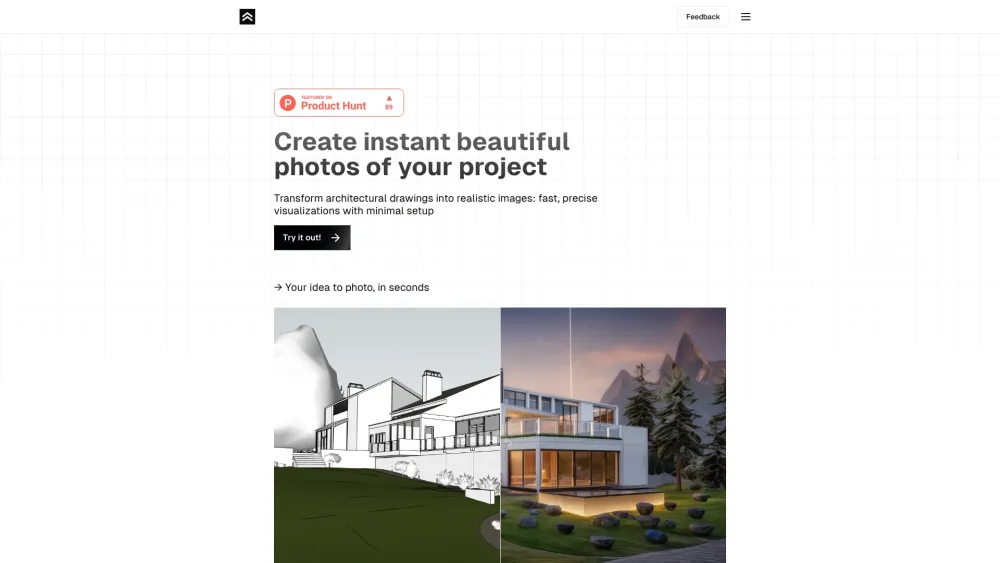 Render A House website screenshot