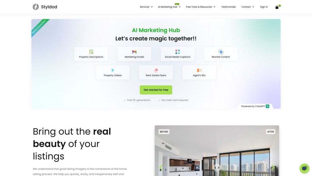 Styldod website screenshot