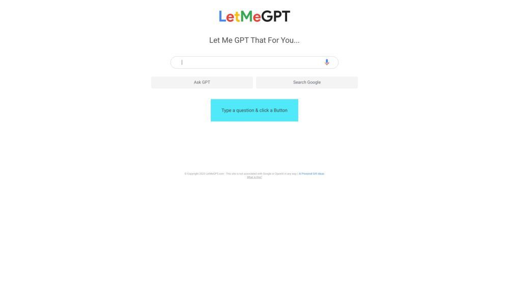 Lmgtfy Gpt Letmegpt website screenshot