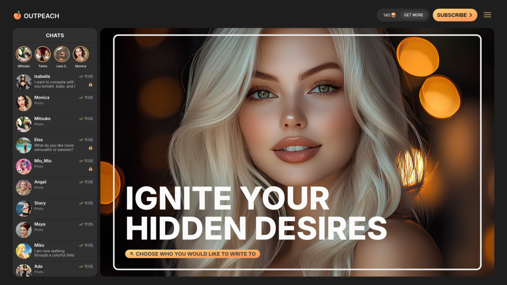 Outpeach website screenshot