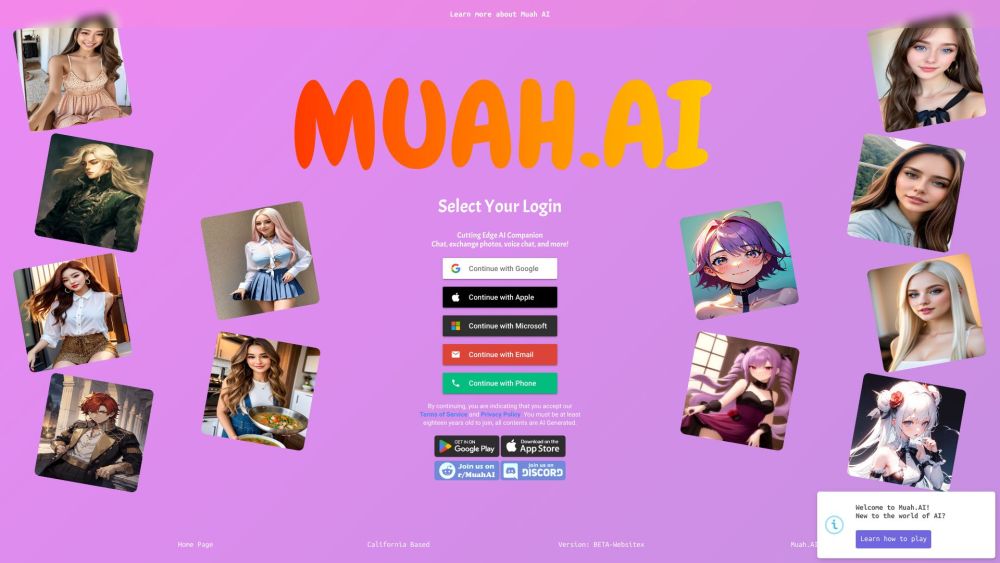 Muah Ai website screenshot