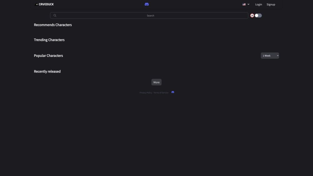 Caveduck website screenshot