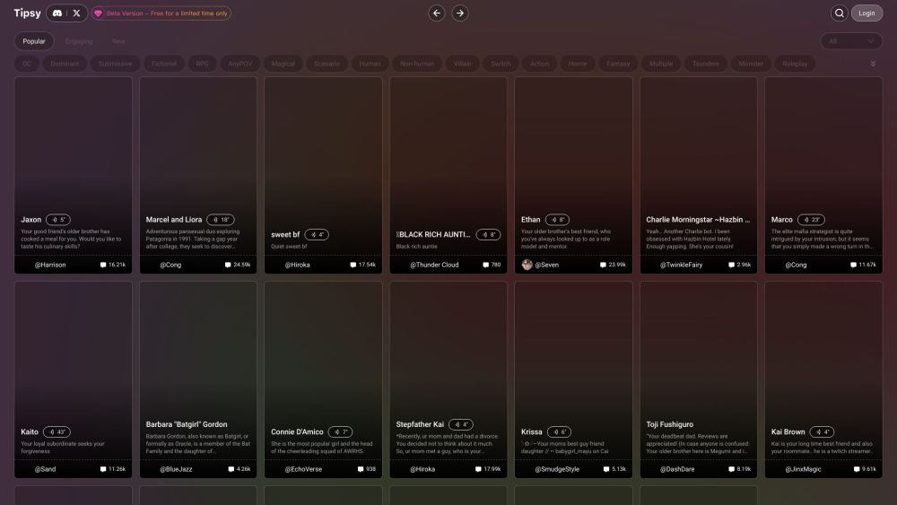 Tipsy website screenshot