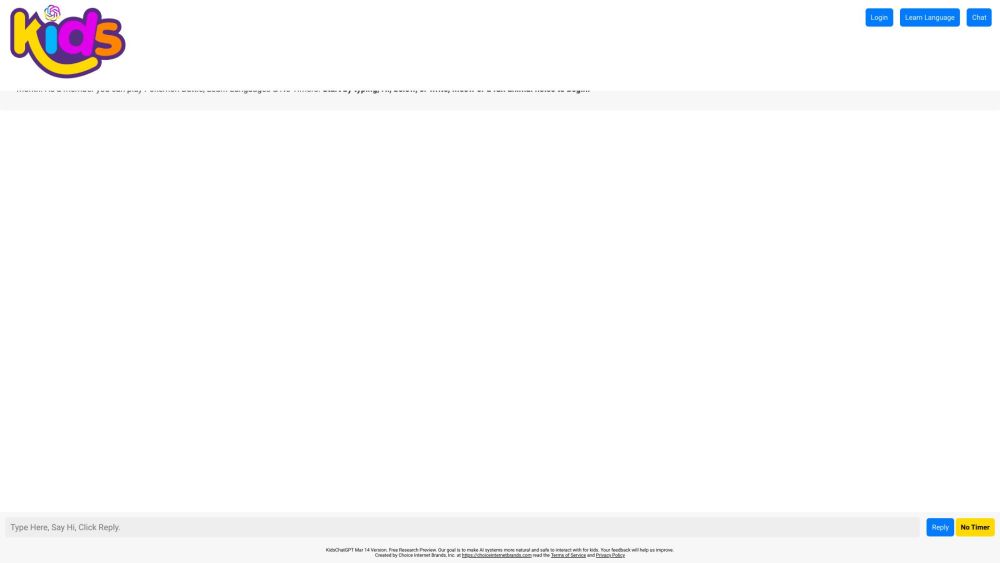K website screenshot