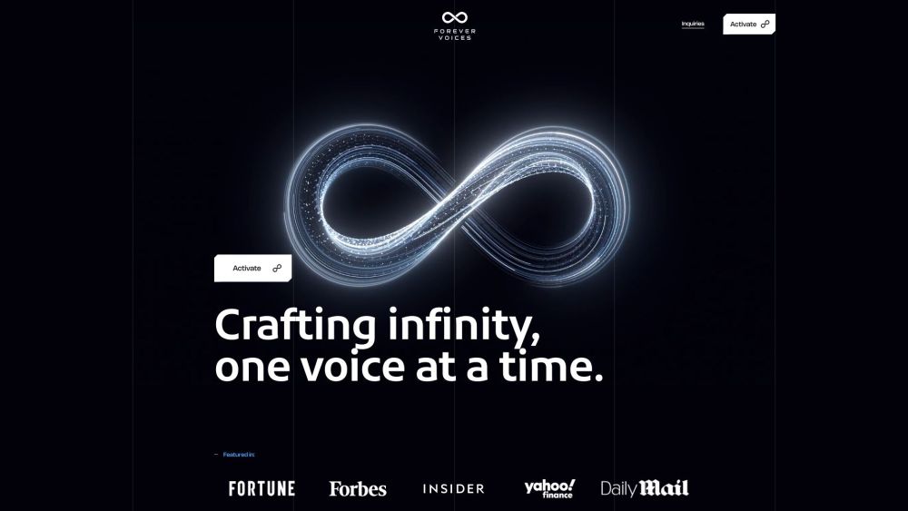Forever Voices Companion website screenshot