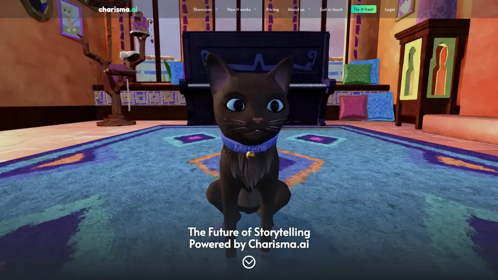 Charisma Ai website screenshot