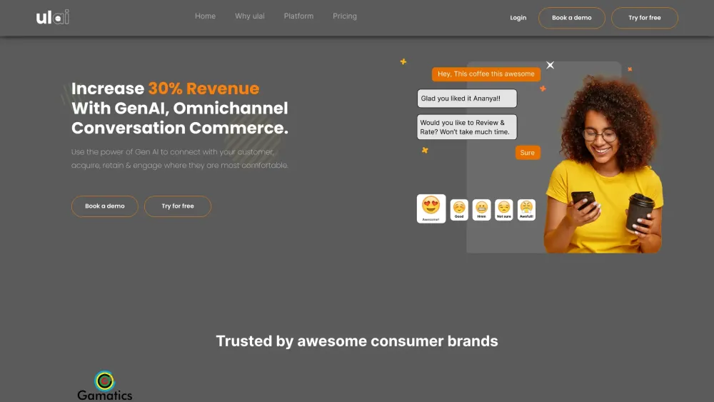 Ulai website screenshot