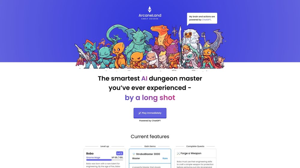 A website screenshot