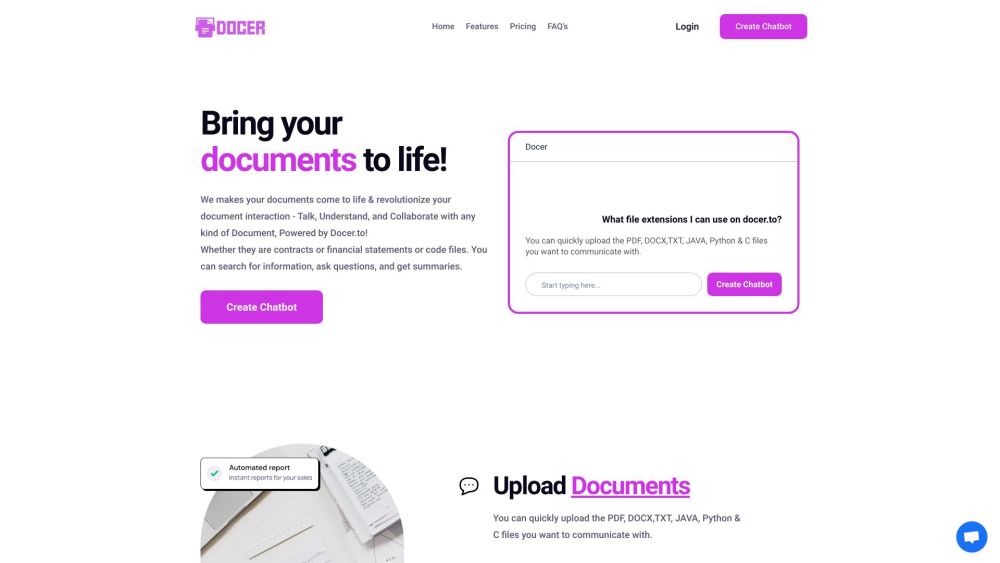 Docer.to website screenshot