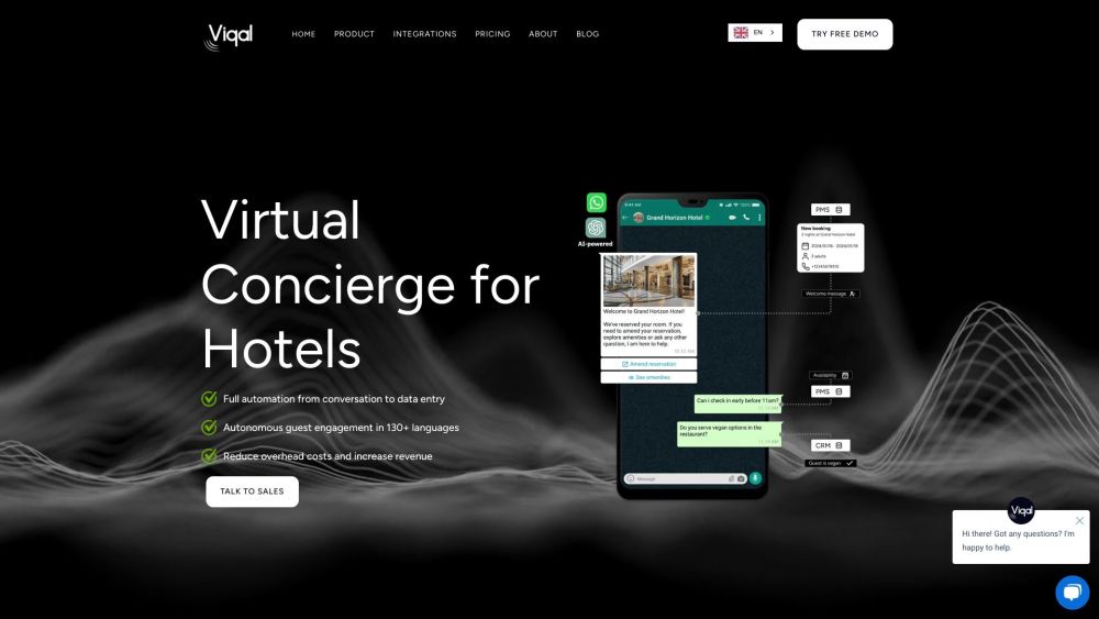 Viqal website screenshot