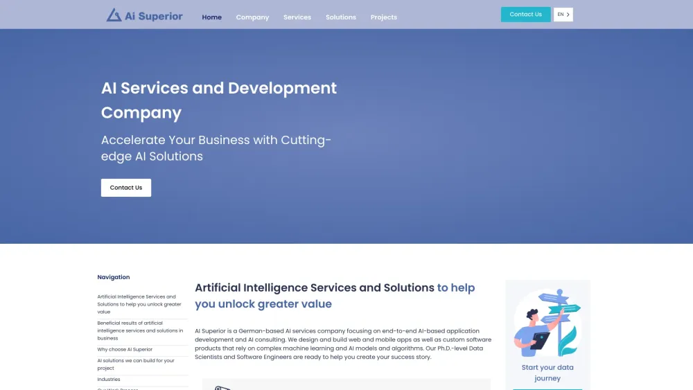 Ai Superior Gpt website screenshot