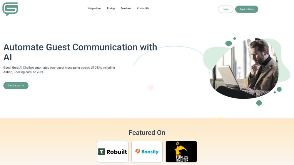 Guestguru Ai website screenshot