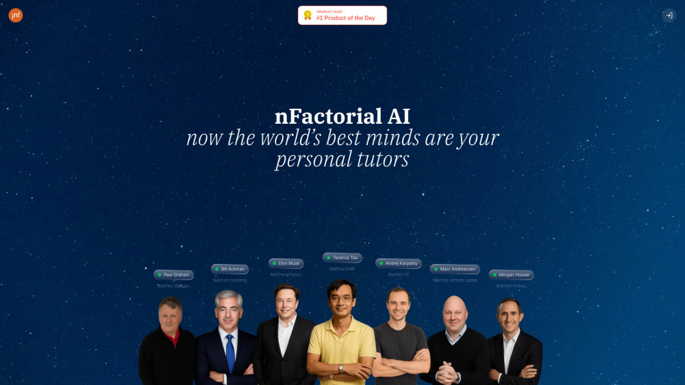 Nfactorial Ai website screenshot
