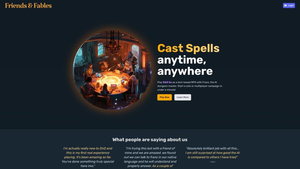 Fables Gg website screenshot