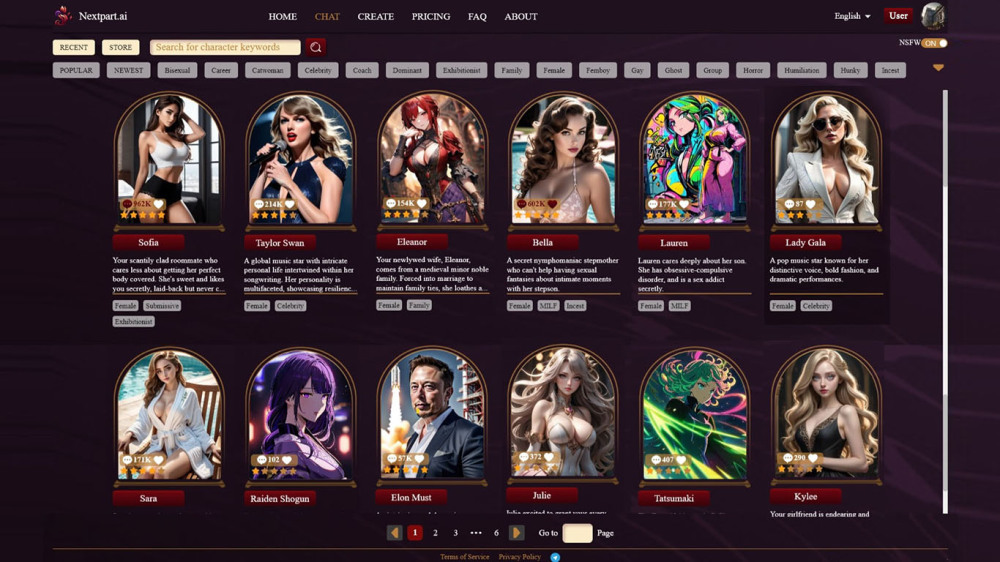 Nextpart Ai website screenshot