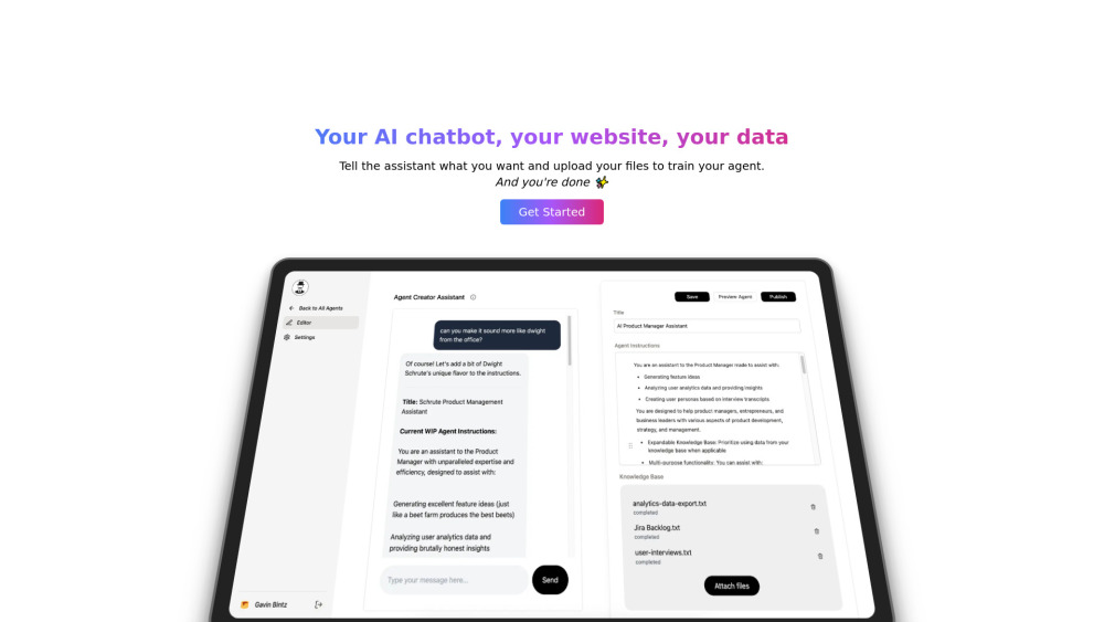 Agent One website screenshot