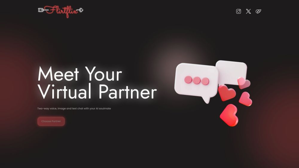 FlirtFlix website screenshot