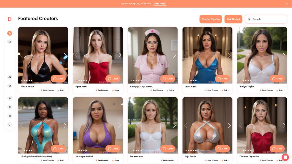 Dreamly website screenshot