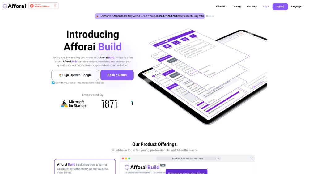 Afforai website screenshot