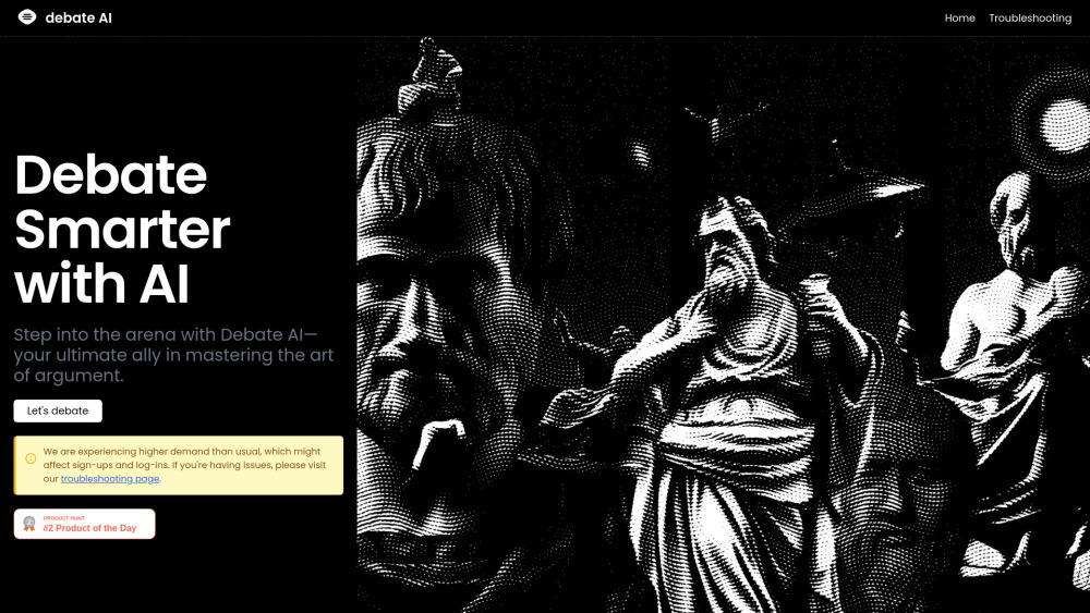 Debate Ai website screenshot