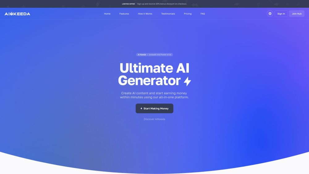 Ai Keeda website screenshot